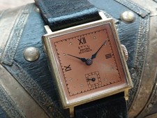 Montre ancienne mécanique homme STYL boitier carré plaqué OR - révisée garantie