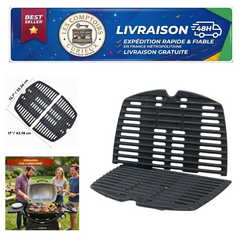 Grille cuisson fonte - grille,