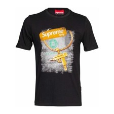 T-shirt Supreme Uzi Noir Taille XL Neuf et Authentique