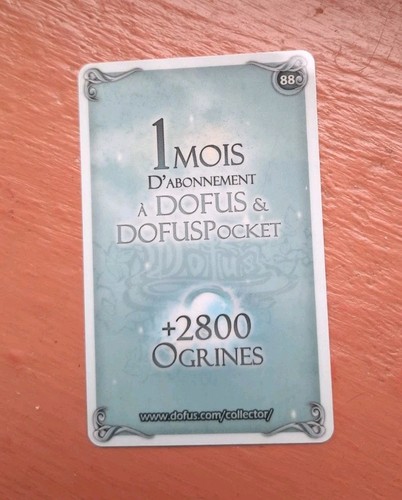 Carte loterie dofus - de,