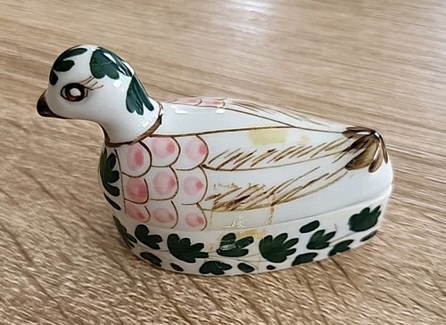 Canard porcelaine boîte - porcelaine,