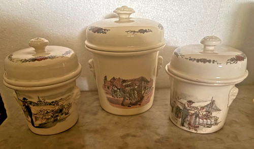 Lot terrines pots à foie - terrines,