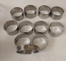 11 Cerclages Emportes-pièces De Buyer/ Matfer Entremet Restauration Ø 80 mm 