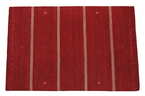 Rouge tapis gabbeh 100 laine - rouge,