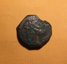 ZEUGITANE SHEKEL CARTHAGE ou SARDAIGNE / TANIT - CHEVAL 300 - 264 A. C. / CUIVRE