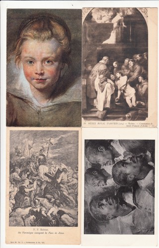 Lot old postcards - 4, museum
