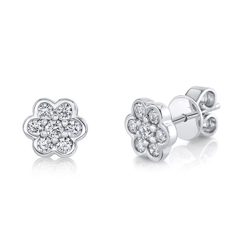14k blanc fleur - blanc,