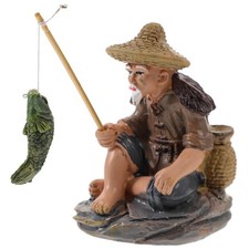  Figurine De Pêcheur En