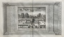 Grand Jardin et Fontaine du Tibre à Fontainebleau Pierre Vander Aa  XVIIIème