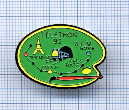 Pin téléthon afm ratp - pin's,