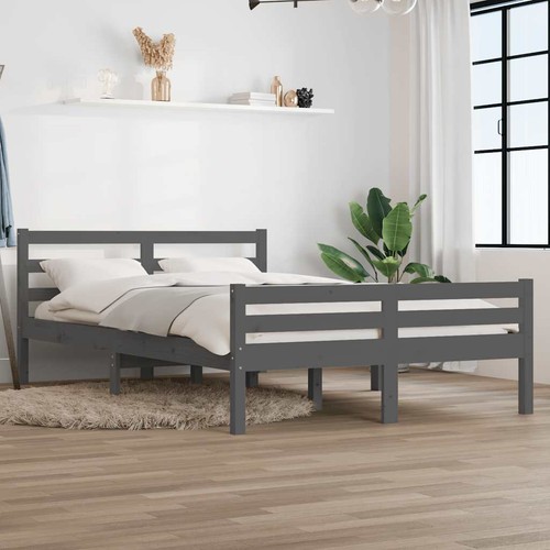 Cadre lit gris 140x200 - cadre,