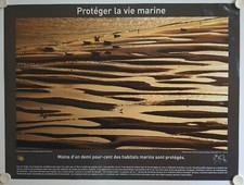 Affiche ARTHUS-BERTRAND Photo PROTEGER LA VIE MARINE Développement Durable