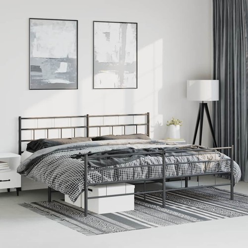 Cadre lit métal sans - cadre, de