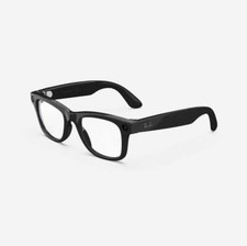Ray-Ban Meta Wayfarer (reconditionnées), Noir brillant / Transparent, Taille sta