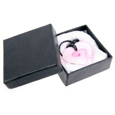 PENDENTIF VERRE ROSE FORME