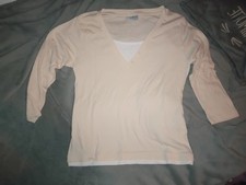 Tee Shirt Blanc Et Crème