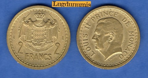 Monaco francs 1943 ttb - francs, sup