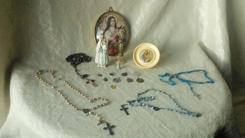 Lot objets religieux cadre - lot,