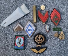 lot insignes militaires gb ww2, indo, tap algerie 2 génie anglais Beranger Drago