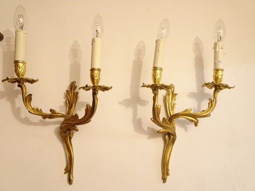 Paire grandes appliques de - de,