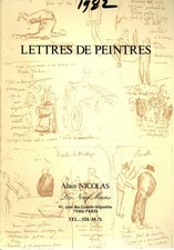 LETTRES DE PEINTRES  CATALOGUE