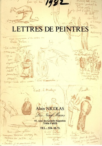 Lettres peintres catalogue - de,