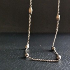 Collier chaîne boulettée
