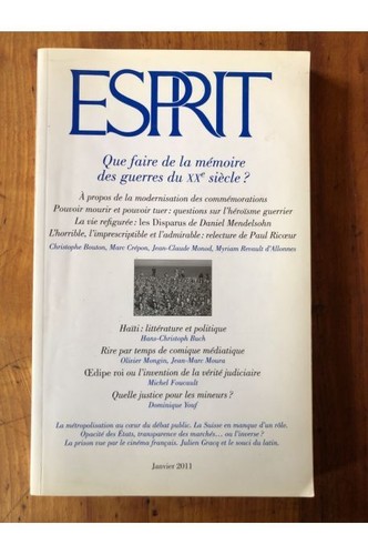 Revue esprit janvier - esprit,