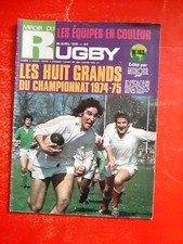 1975 Miroir du rugby n°165 LES HUITS GRANDS DU CHAMPIONNAT 1974-75 EN COULEURS