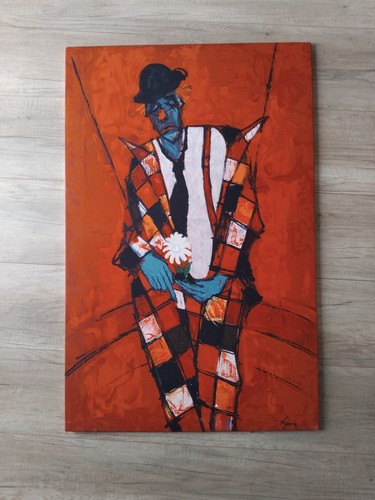 Tableau bernard lignon clown - lignon,