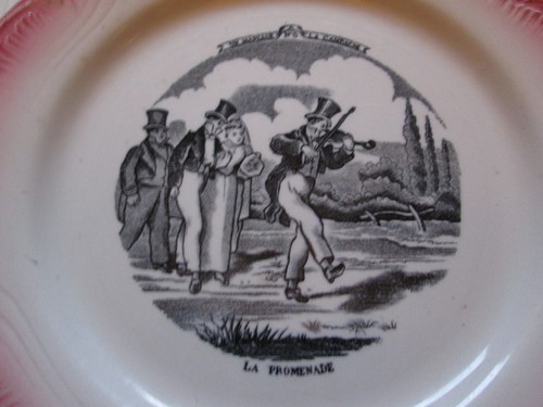 Gien assiette ancienne - gien,