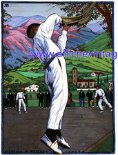 affiche poster pelote basque