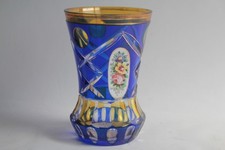 Vase cristal taillé overlay