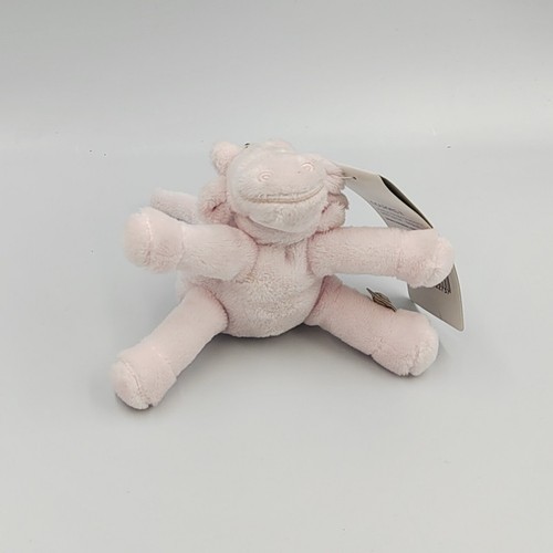 Mini doudou vache - rose, poudre
