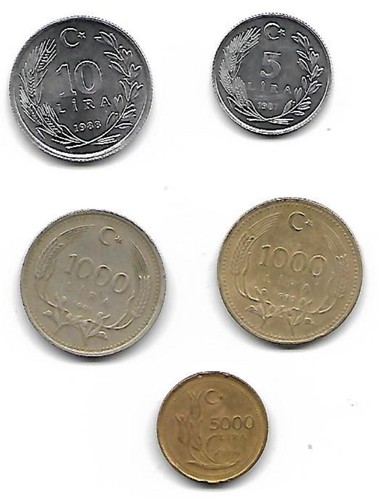 Pièces monnaie turquie - de,