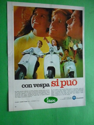 Vespa piaggio publicité - piaggio, 1