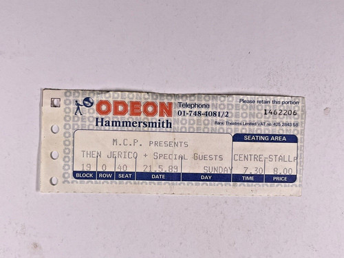 Then jerico concert ticket - then,