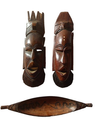 Lot masques africains - africains, en