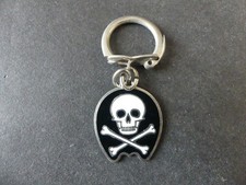 METAL AND ENAMEL SKULL