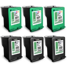 6X MWT Cartouche 3+3 Remplace HP 350XL 351XL 350 XL 351 XL 350 351 XL
