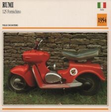 Fiche Moto RUMI 125 Formichino1954 ITALIE
