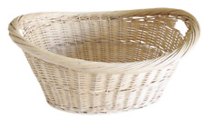 CORBEILLE EN OSIER PANIER A LINGE VINTAGE