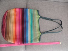 SAC BRONTIBAY toile bayadère Occasion toile TBE / anses abîmées cf photos