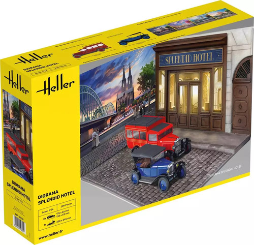 Heller diorama citroen - diorama,