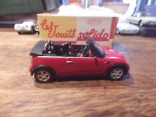 SOLIDO / NEW MINI CABRIOLET 2005 / NEUF EN BOITE D ORIGINE  ( REEDITION )