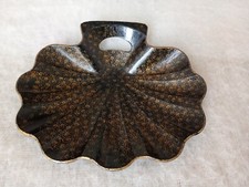 Corbeille en carton bouilli Napoleon III.ramasse-miettes.pelle coquilleJaponisme