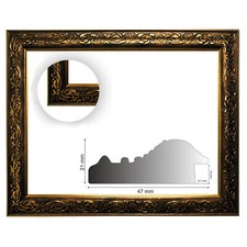 Cadre Baroque Or Décoré 820