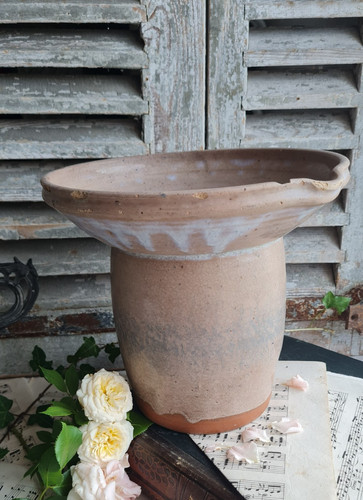 Ancien pot lait creme - lait,