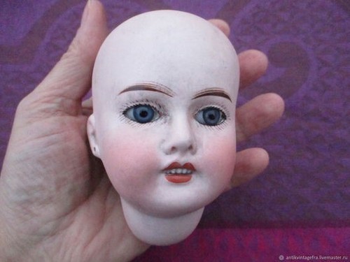 Tête poupée ancienne - de,