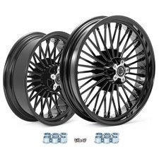 18x3,5 16x5,5 Fat Spoke Roues Jantes Pour Harley Softail Fatboy FLSTF FXSTD FLS